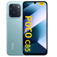 Jasny, turkusowy POCO C85 z aparatem 50MP. Idealny smartfon do 500 zł dla każdego.