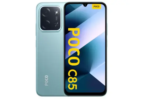 Jasny, turkusowy POCO C85 z aparatem 50MP. Idealny smartfon do 500 zł dla każdego.