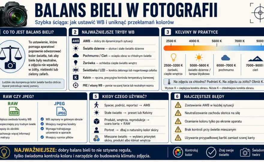 Ciepłe i chłodne barwy w fotografii - jak dobrać balans bieli